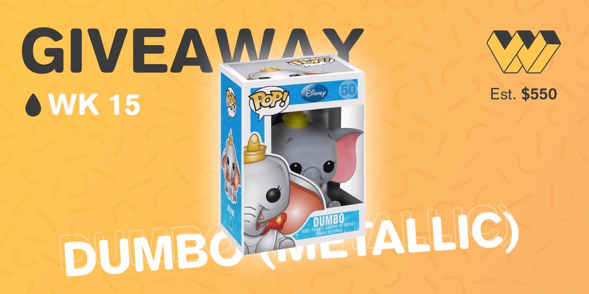 You can win Dumbo (Metalic) by entering the weekly drop on the Whatnot app from @realwhatnot. Drop closes Thursday at 6pm PT. whatnot.app.link/AppStore