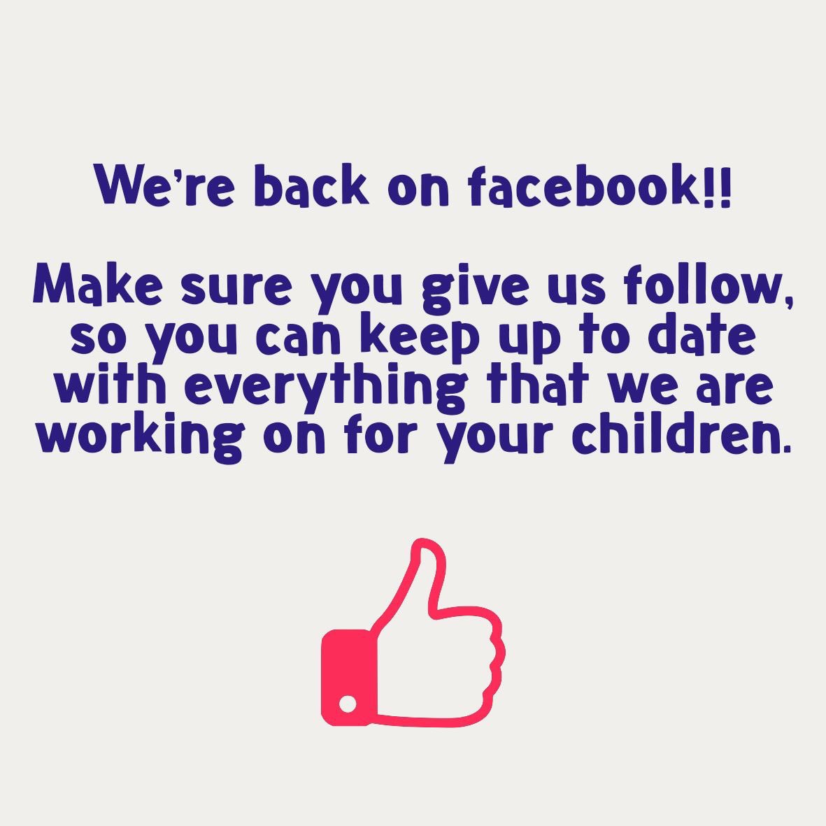 Our Facebook page is now live so make sure you give us a follow 👍🏻