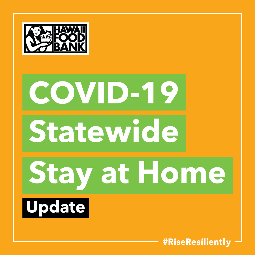 hawaiifoodbank's tweet photo. .@GovHawaii has ordered a statewide "stay at home" mandate through April 30. As an essential service, we're working closely with our partners to continue serving our communities across Hawaii – wherever they may be.

Read more on the steps we're taking at https://t.co/0JN0dSwIP7. https://t.co/v33UaBOHiY
