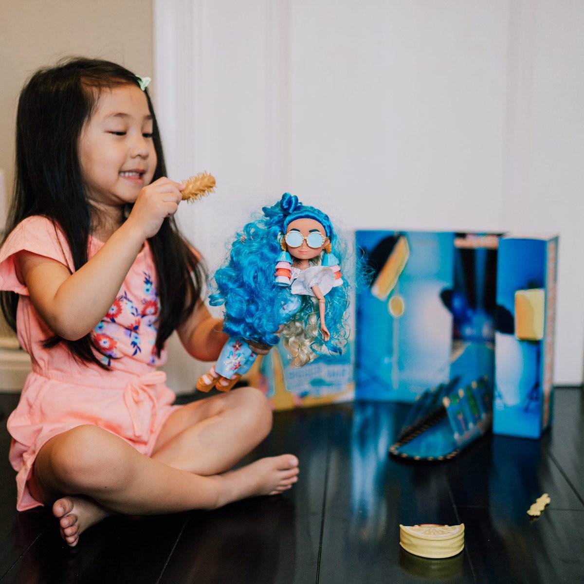 With the girls home with us right now, things can get really busy in the house. It’s good that Liv has Noah, her <a href="/hairdorables/">Hairdorables</a> Hairmazing Fashion Doll from @justplayproducts to play with. Noah has the cutest blue hair... instagram.com/p/B-FFNaTgCFz/