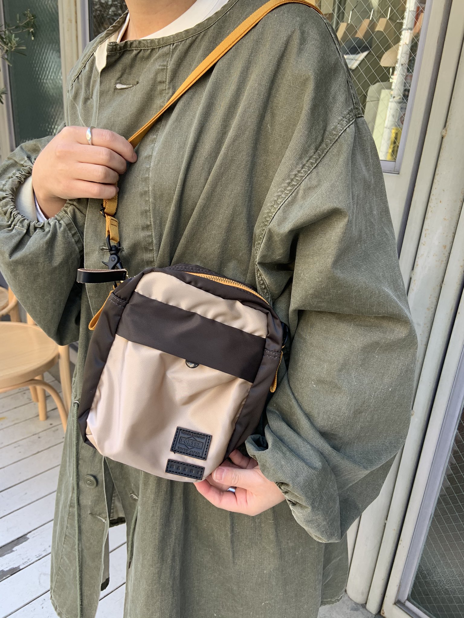 極美品 MARNI X PORTER - MINI SHOULDER ネイビー - ショルダーバッグ