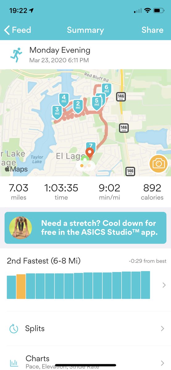 therealdjflux's tweet photo. #running a #VirtualTIR this week with the @nujoud and the #SpaceCowboys. Leg 20 felt longer than 6.82 miles but it was my second fastest 6-8 miles so I’ll take it while I’m still allowed outside 🤗😉🏃🏻♂️@TexasIndRelay #runner #runhou #runhtx #optoutside https://t.co/d4fvkH9vy2