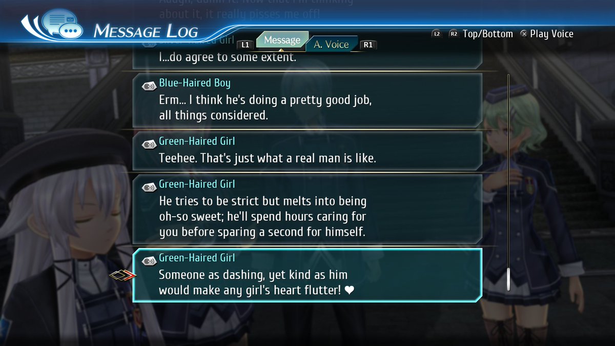 It hasn't been 5 minutes and the game is already fellating Oniisa- I mean Rean  #TrailsOfColdSteelIII