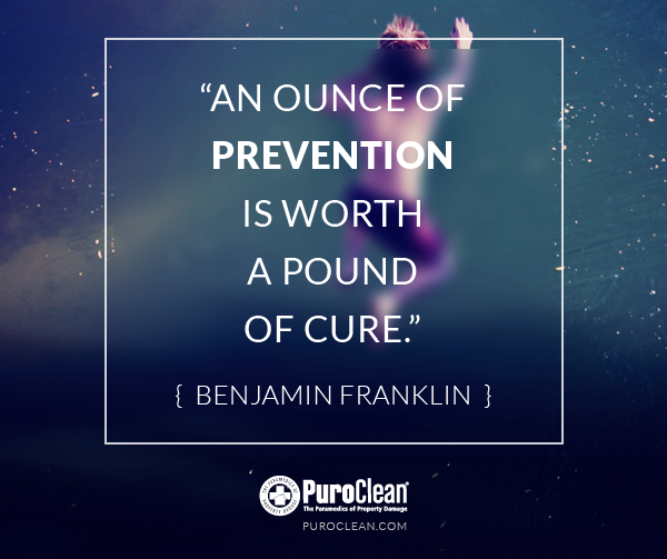 #MondayInspiration: "An ounce of prevention is worth a pound of cure" - Benjamin Franklin
