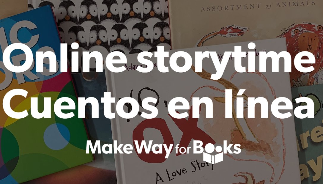 Even though we cannot be together right now, we’re still going to Make Way for Books online! Starting tomorrow at we’ll share stories, sing, learn, and have some fun mornings at 10:30! Families are invited to join our Online Storytime group: facebook.com/groups/makeway…