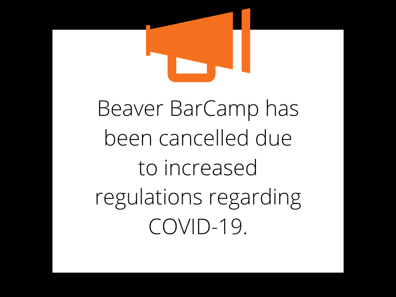 BeaverBarCamp's tweet photo. After careful consideration, the Open Source Lab feels that it is best practice to cancel Beaver BarCamp this year. We look forward to next year when we can gather to share knowledge and companionship at Beaver BarCamp 2021! https://t.co/kJTyyE1W42