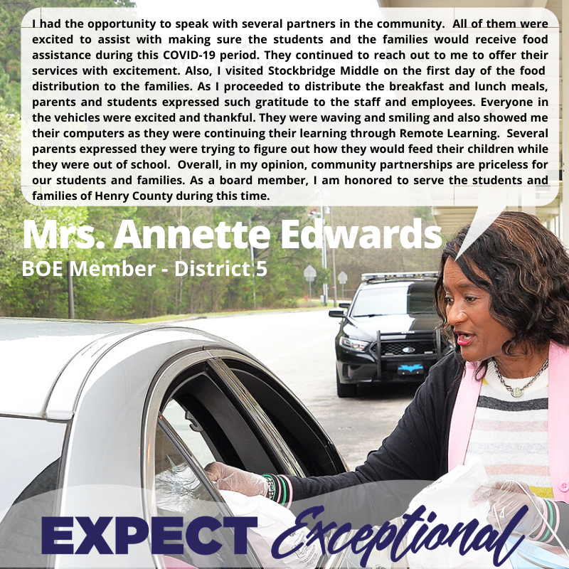 HenryCountyBOE's tweet image. Looking back on Week 1 of our Remote Learning and Operations, there was much to celebrate. Our BOE Members had a lot to say with words of encouragement for our students, families, employees, and community.  #ExpectExceptionalHCS #RemarkableRemoteLearningHCS #NeverStopLearningHCS