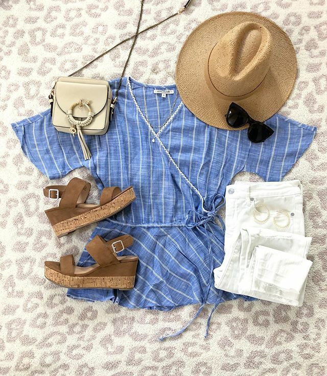 kelsslayt's tweet photo. The cutest $9 top you’ll ever find 💙 [yes, only NINE bucks!] &amp; My white jeans + wedge sandals are both less than $25! 🙌🏼 The perfect Spring outfit 🌸  See this top in my most recent Walmart try-on haul saved to my highlights! ••••• SHOP the outfit with @liketoknow.it ! #l… https://t.co/gvCKP1L0XN