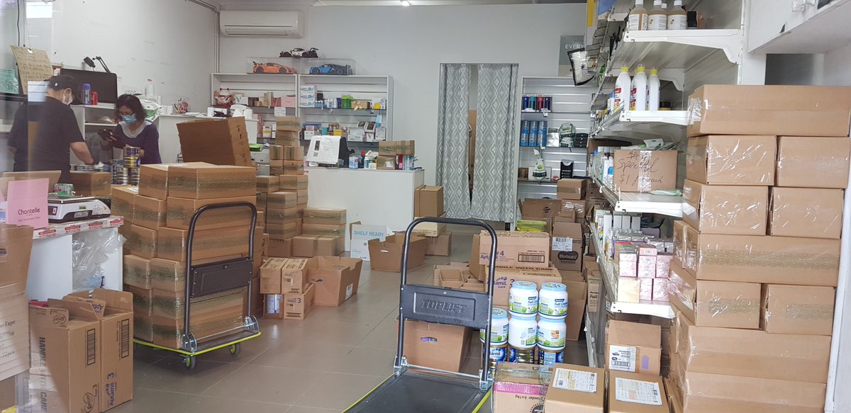 bradpasley's tweet photo. @ScottMorrisonMP Ban the export from of #Sanitizer to China and other countries. #StopHoarding. These shops need to be inspected! @abcnews https://t.co/QR8lrWGqTr