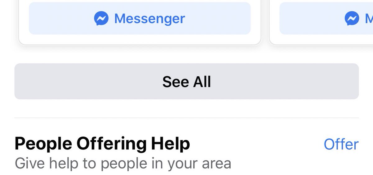 whimchic's tweet image. Updated #COVID19 #InfoCenter on .@facebook,  with notifications icon, and section for requesting or offering help.