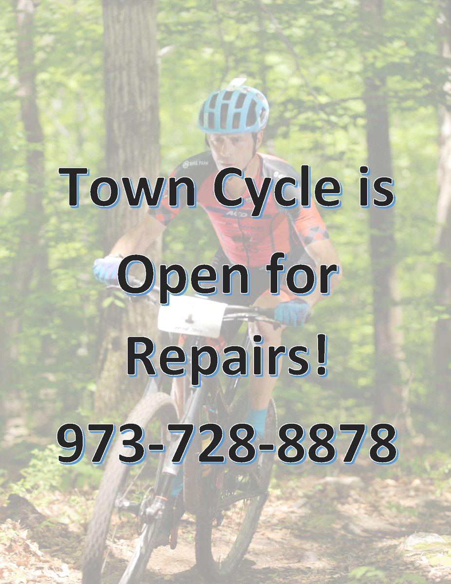 teamtowncycle's tweet image. Town Cycle is open for repairs - call 973-728-8878 to schedule your no contact drop off and pick up repair needs! #supportyourlocalbikeshop