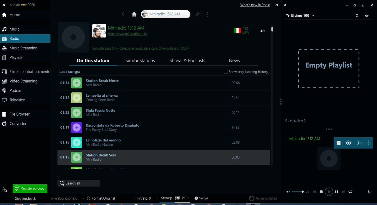 MiniRadio1's tweet image. Mini Radio e presente, da oltre due anni, anche nell'immenso database del pluripremiato: "Audials", Versione attuale: "Audials One 2020" 🙂
Non è un semplice Player audio per vari device.
Scaricalo e ascoltaci 🎧
audials.com/en/one