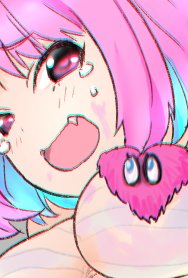 お題箱 #odaibako→(より手錠で縛られて綿棒でへそを掃除される夢見りあむ#1日1絵 #くすぐり 