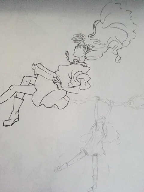 Caskit2's tweet photo. (is this what we call, traditional pencil animation?)

Cause I had a thing for drawing motions/movement...ON THE SAME LAYER or paper...or watev!!

Im confused.... but I have some old 'animation' pencil practice from long ago and have some Witches #Caskit's art  n chicken scratch https://t.co/uvkZ3hyryw