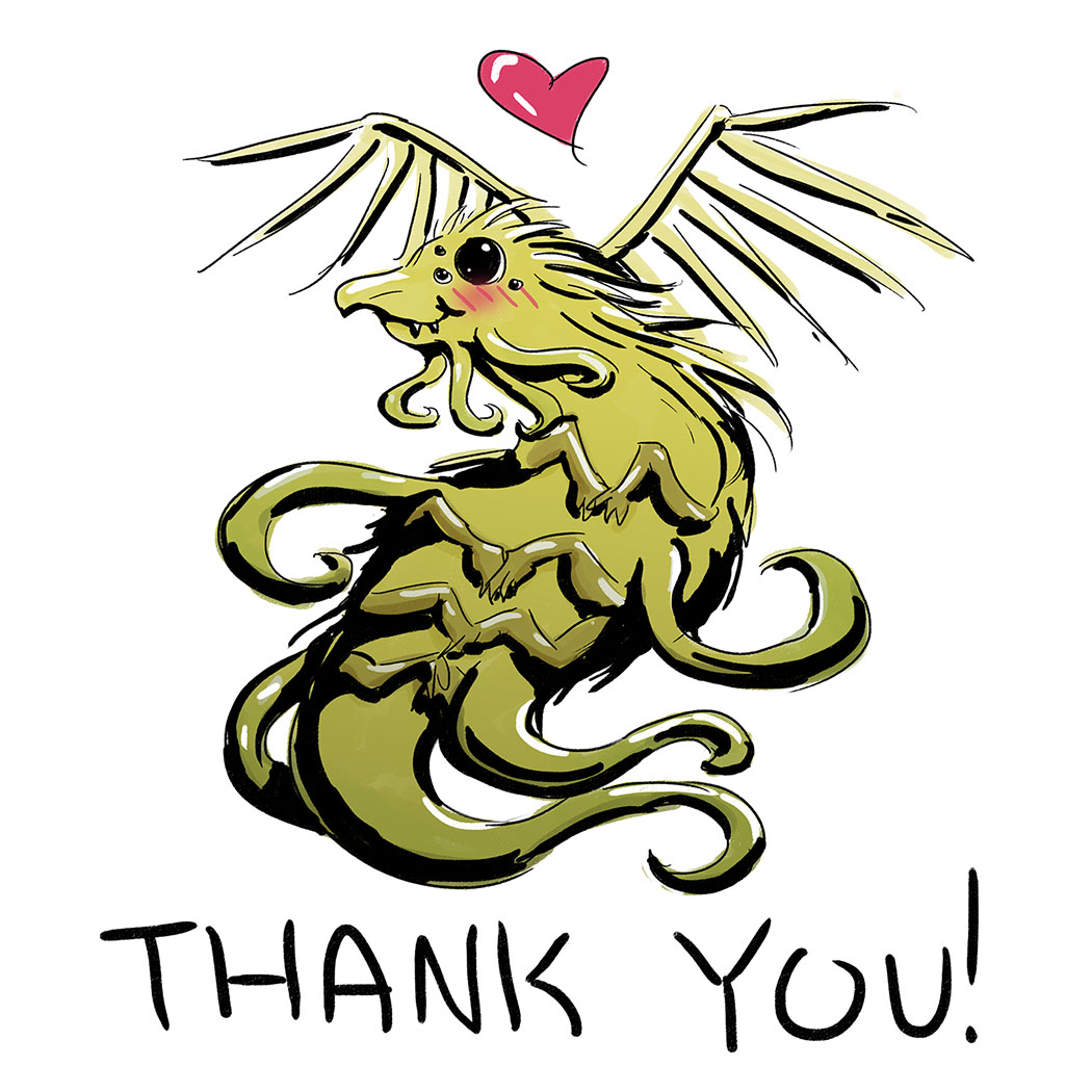 "Cthulhu is Hard to Spell - The Terrible Twos" kickstarter was funded! THANKS YOU ALL!! 

#Cthulhu #Lovecraftian #horror #kickstarter  #comic #hastur