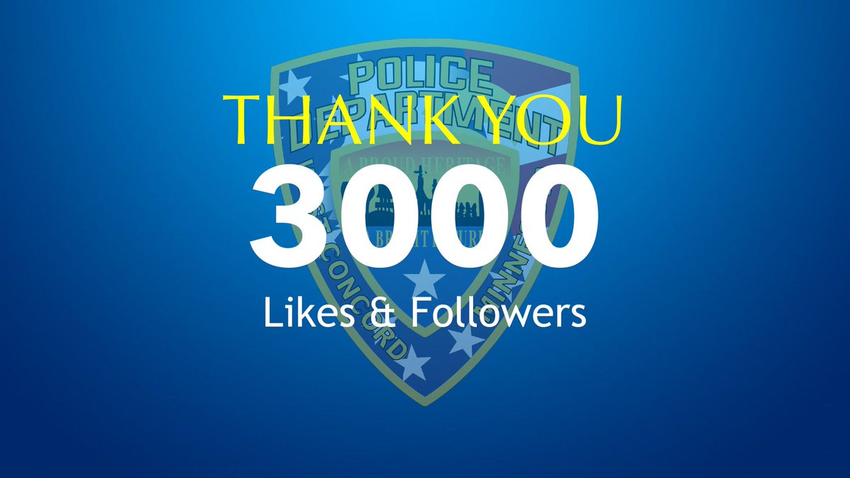 WestConcordPD's tweet photo. We are truly humbled by those who like and follow our WCPD Facebook page. Thank you for helping us reach this milestone. https://t.co/JIuRs9my4S