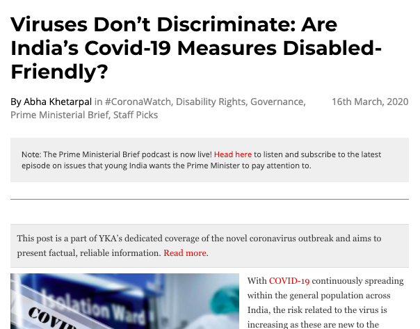 ungender_in's tweet photo. Via @YouthKiAwaaz: "I, a woman with a disability and a wheelchair user, am fearful about what if I got the infection? Whether I would be able to get disability-friendly quarantine facilities with wheelchair accessible washrooms?" #DisabilityDemands
https://t.co/7NlkocbCTo https://t.co/L9s8vx0khL