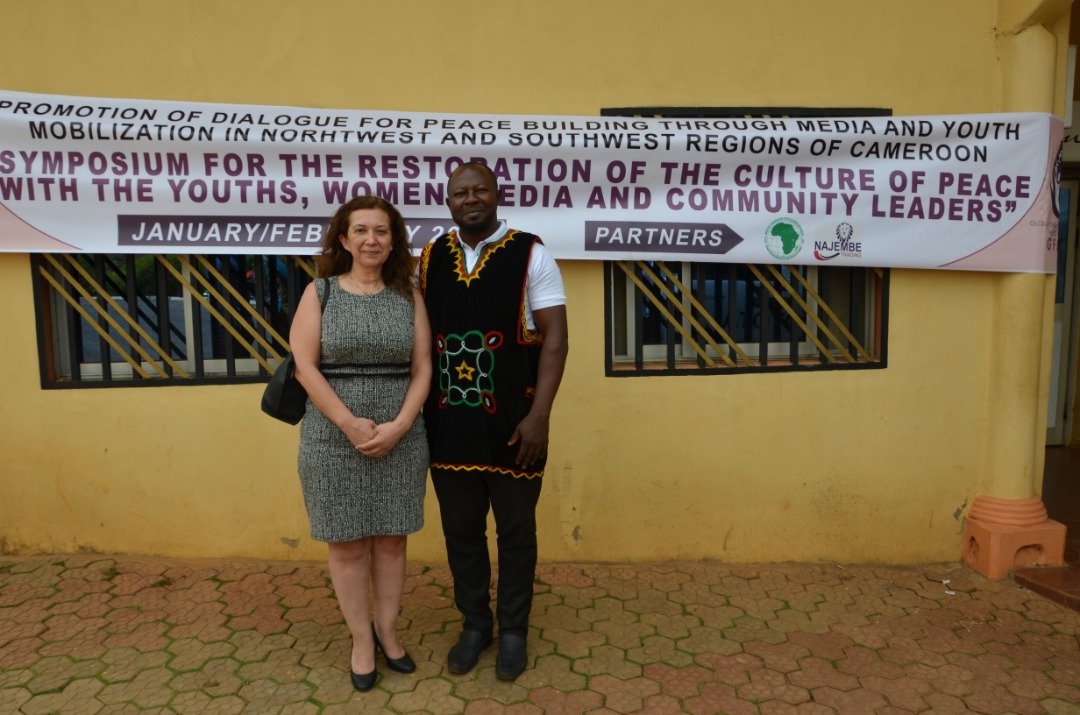 gfdlpcam's tweet photo. United Nations Office for the Coordination of Humanitarian Affairs (UNOCHA), #Bamenda represented by @IIhamMoussa, endorses GFDLP Peacebuilding and Conflict transformation mission across #NWSW championed by GFDLP Founder/CEO Akoh Baudouin https://t.co/bTE3rsIf4V