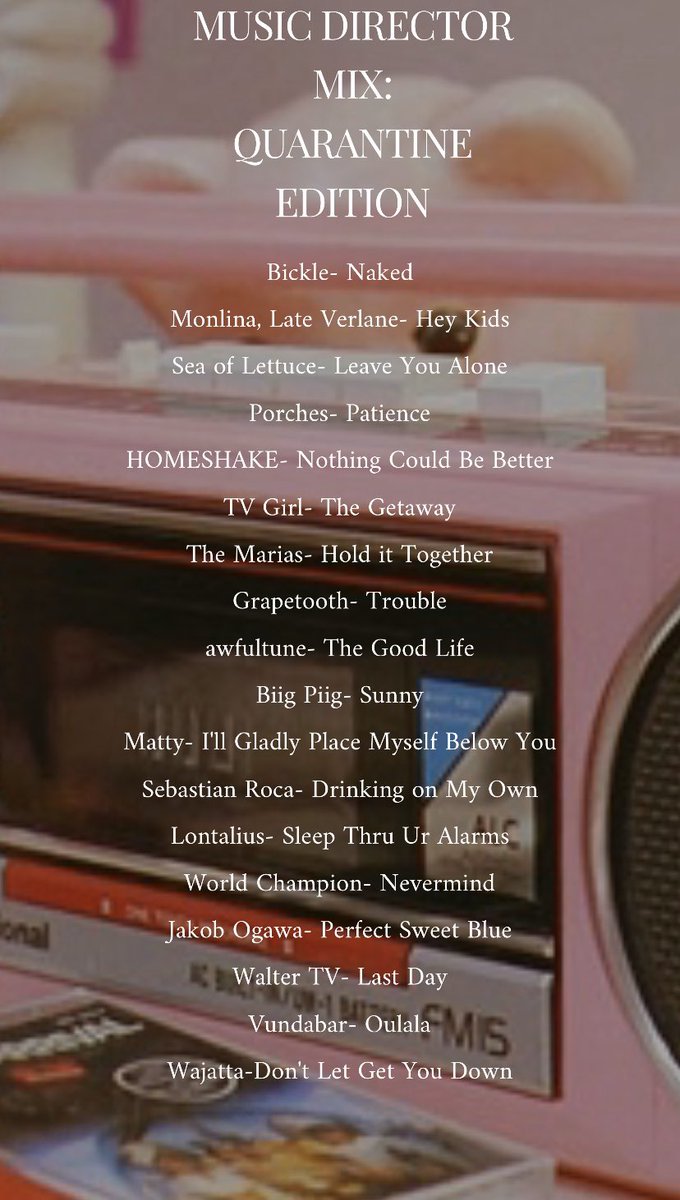 885WRKC's tweet photo. WRKC is launching a playlist campaign to spread positivity and keep the music playing. Check out the first playlist of our #WRKCstaffseries from Music Director Kendyl Wright! Spotify and Apple Music links in this linktree: https://t.co/eY7OSSBPnC #WRKC #KingsCollege https://t.co/6BuFtwPzaV