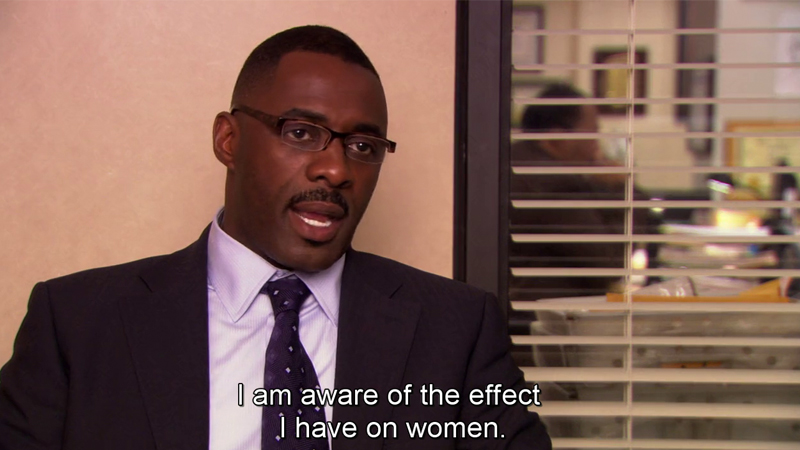 Idris from  #TheOffice interjecting to say Donette never stood a chance.