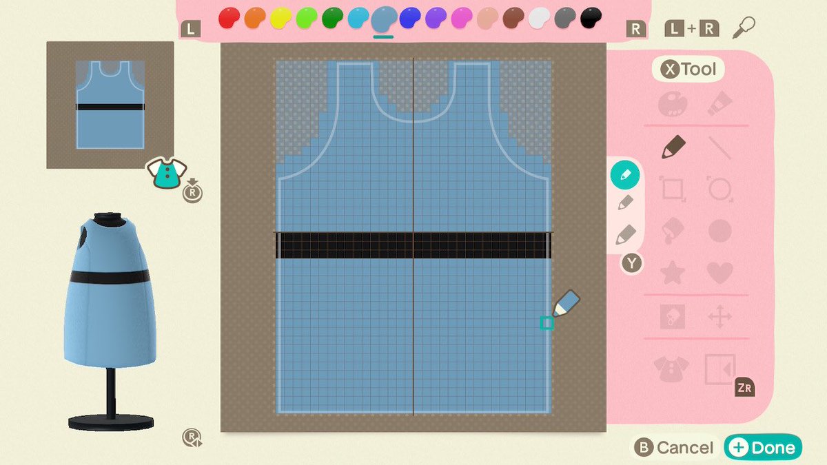 acnh pro design dress Cute Apron Dress and Heart Motif Sweater Custom Code Tutorial ACNH Animal  Crossing