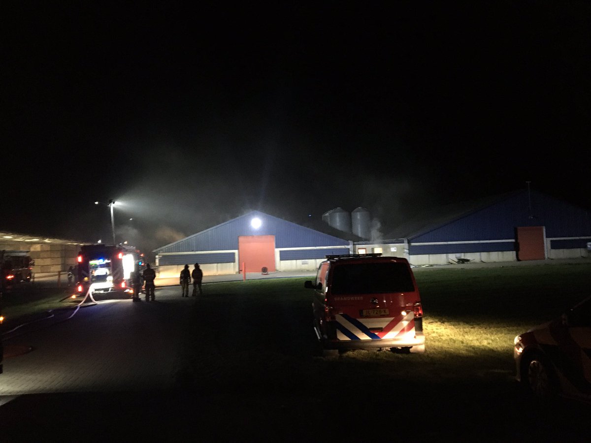 Melding brandweer Harderringweg Biddinghuizen inzake grote brand