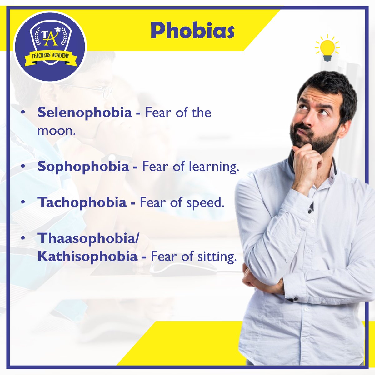 TeachersJaipur's tweet photo. #Phobias #TeachersAcademy https://t.co/YKKZlOfTUK
