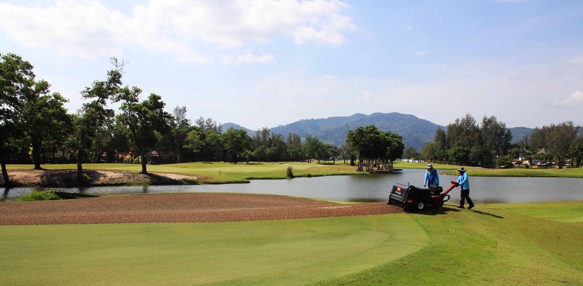 LagunaGolfHKT's tweet photo. #CourseClosure Day 1
Let the coring begin!
Our maintenance team will be on duty to conduct our annual coring programme to ensure a great course condition upon your next visit.
Hope to see you on the greens soon!
#golfmaintenance #greenscoring #courseimprovement #golfinPhuket https://t.co/p7a7HRR8V1