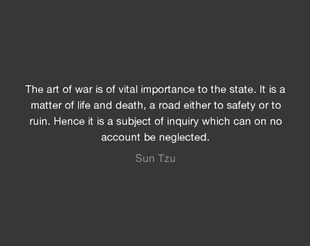 Image result for the art of war matter of life and death sun tzu