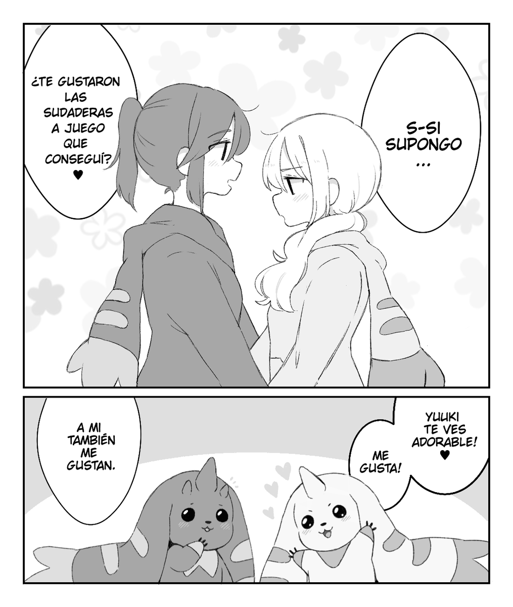 Nada como tener sudaderas a juego con tu waifu(?
También le pondre color, pero tal vez mañana  ┐('ー`)┌

❤️Kei &amp; Yuuki💚 