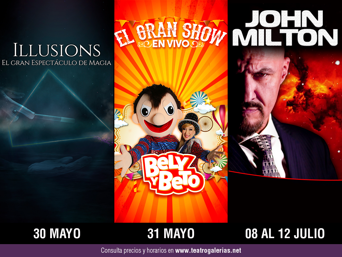 Disfruta con toda tu familia de nuestros eventos 😉👨‍👩‍👧‍👦👦👶👱‍♀️👴 

👉 Consulta cartelera completa en teatrogalerias.net