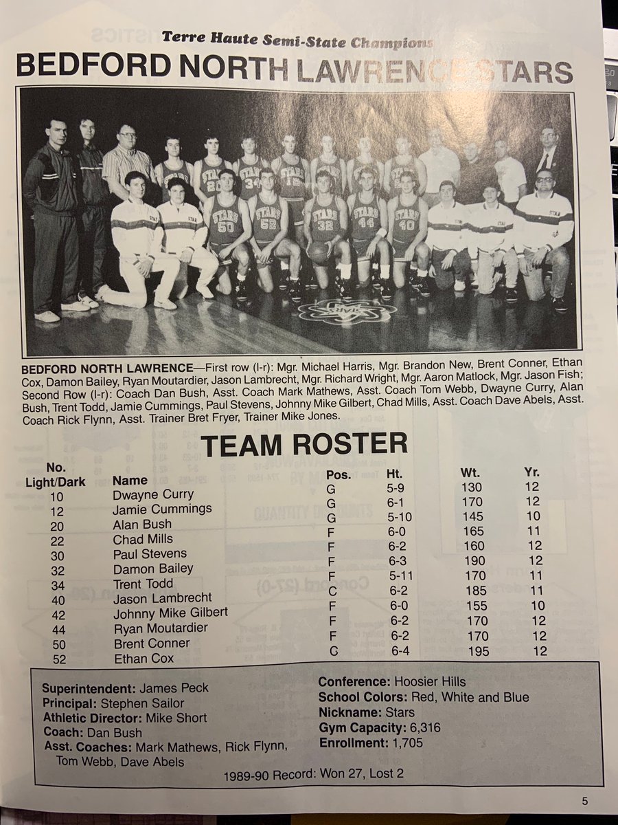 mrhartgis's tweet photo. Back in the era of leaving homes, our friends @BedfordStars won the @IHSAA1 MBB title 30 yrs ago today (3/24/1990) before an HS record crowd 41,046 @ The Hoosier Dome. Tnx @IHSAAtv for reairing. They beat @cminutemen 63-60. The legend of future @IndianaMBB star #DamonBailey grew. https://t.co/gLlKIW8s8x