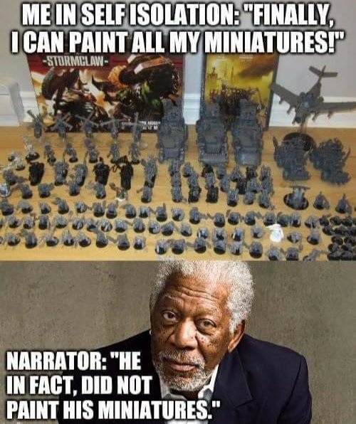 CharCon_WV's tweet photo. I'm trying, I really am. How about you guys, getting any painting done?
#CharCon #minitures #games #boardgames #rpg #dnd #pathfinder #painting #isolation https://t.co/HdYVUBdcAR