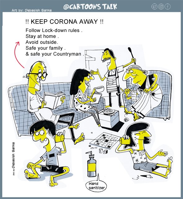 !! KEEP CORONA AWAY  #IndiaFightsCorona  #COVIDー19  #StayHomeIndia # #TuesdayMotivation
