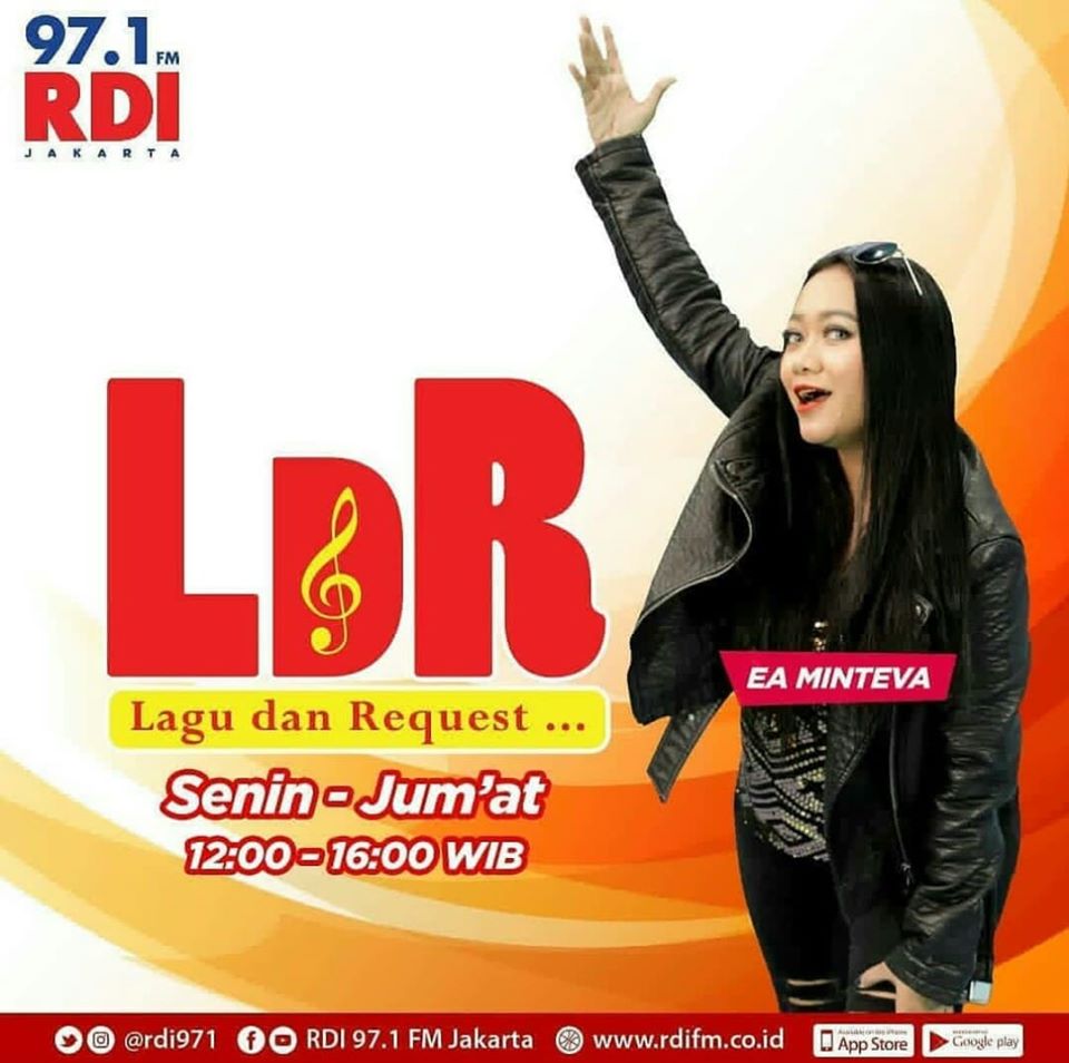 97.1 FM RADIO RDI JKT (@rdi971) on Twitter photo Siang ini <a href="/ea_minteva/">EA MINTEVA</a> masih #tetepsiaran buat nemenin sobat RDI yang #dirumah aja. yuk langsung request lagu kesukaan kalian sampe jam 4 sore lho. yuk buruan komen sebanyak-banyak ya sob!
Request juga bisa ke WA 0812 1212 971 atau #kringkringldr 021 3911971 Siang ini <a href="/ea_minteva/">EA MINTEVA</a> masih #tetepsiaran buat nemenin sobat RDI yang #dirumah aja. yuk langsung request lagu kesukaan kalian sampe jam 4 sore lho. yuk buruan komen sebanyak-banyak ya sob!
Request juga bisa ke WA 0812 1212 971 atau #kringkringldr 021 3911971