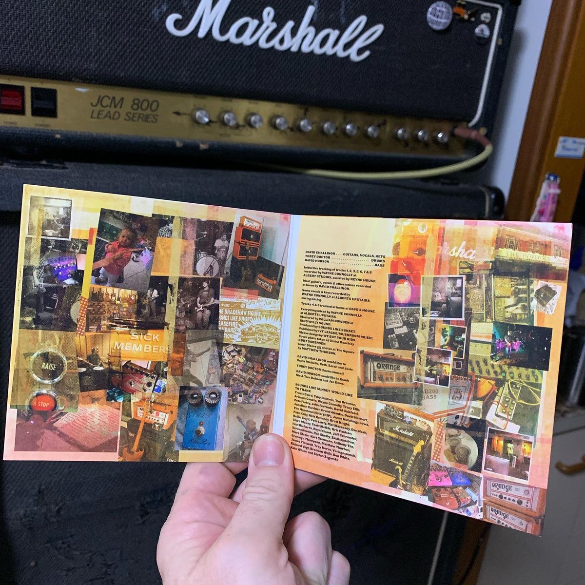 SunsetVolcano's tweet image. this little CD is braving the odds and heading down the freeway to its new home with Daniel in Stanmore. the world is closed but the artists are still here, bringing joy and a sense of escape from our dark lockdown world. check the bandcamp pages &amp;amp; websites xo