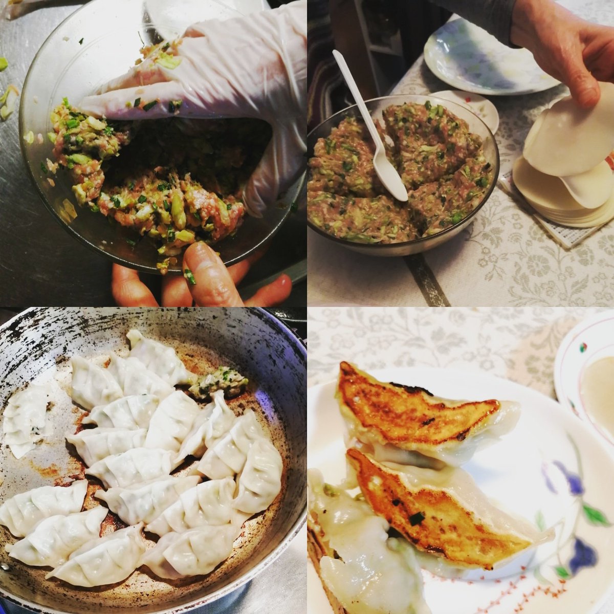 mcayanee's tweet photo. 餃子🙌Gyoza!! Mdump豚ひき肉、キャベツ、ネギ、ニラ、生姜少々…に塩コショウを加え、良く練り鉄のフライパンで一気焼き!!
料理・食事は文化的な暮らしを構成する大切なものですな。
#餃子 #餃子パーティー #餃子クッキング #母子でクッキング #gyoza #gyozacooking #cookingwithmum #funcooking https://t.co/IM9fwZUqqv