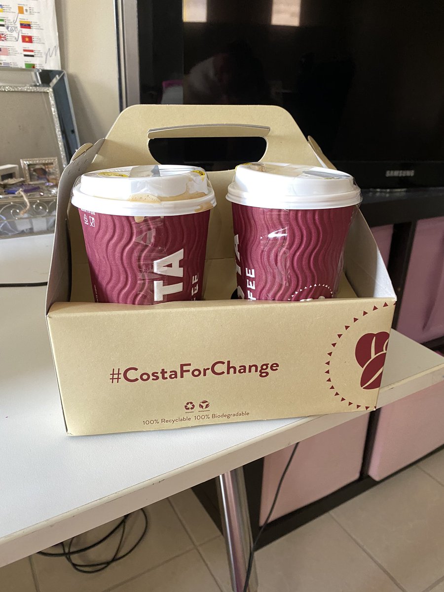 katwilton's tweet photo. Bless you @CostaCoffeeUAE for delivering coffee and making our quarantine that little bit brighter. 🙌🏻 https://t.co/8rdNiI2ccJ