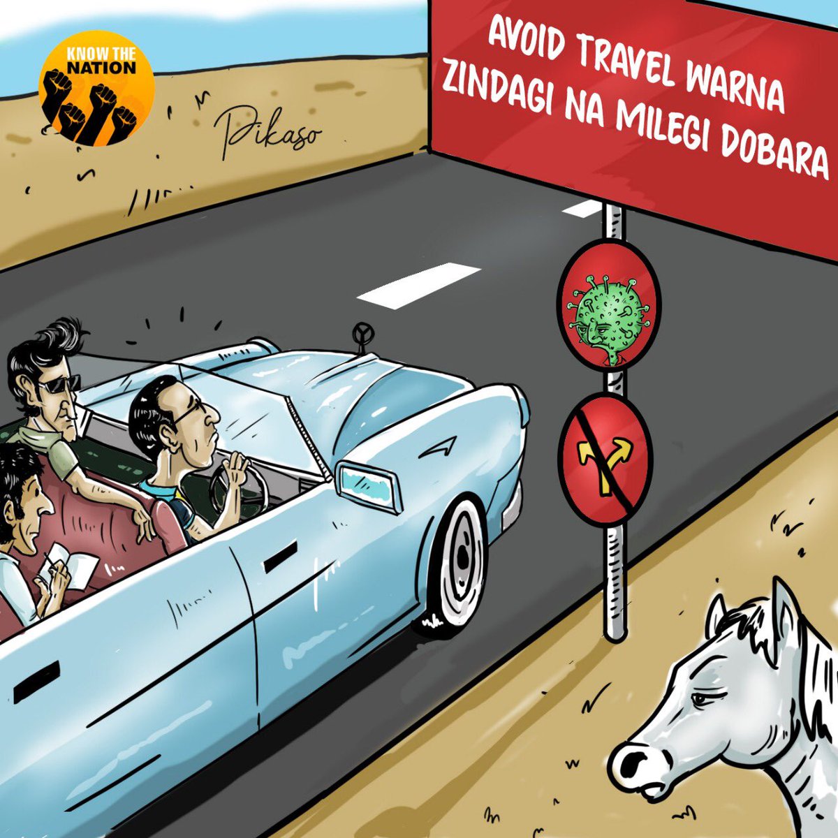 knowthenation's tweet image. Zindagi na milegi dobara

#StayHome #StayAtHomeSaveLives #KTNToon