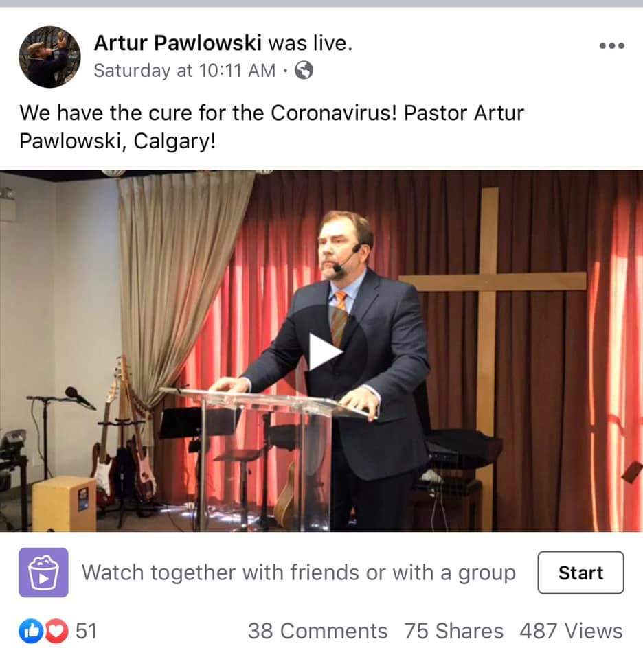 ChazSmithYYC's tweet image. #YYC On top of risking the lives of our #homeless by serving #BuffetStyle food, enforcing no #SocialDistancing he also preaches to have the cure for #Covid19?
#StopStreetChurch #StreetChurchScam
#Calgary  #ArturPawlowski