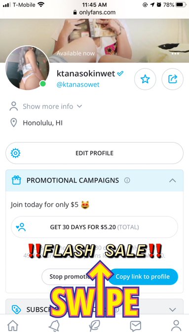 ‼️FLASH SALE‼️  $5 ONLYFANS SPECIAL https://t.co/Vf5SlClRmI<a href="/tag/onlyfans"class="tags"><span>#onlyfans</span></a><a href="/tag/onlyfansgirl"class="tags"><span>#onlyfansgirl</span></a><a href="/tag/onlyfansbabe"class="tags"><span>#onlyfansbabe</span></a><a href="/tag/onlyfanspromo"class="tags"><span>#onlyfanspromo</span></a>
