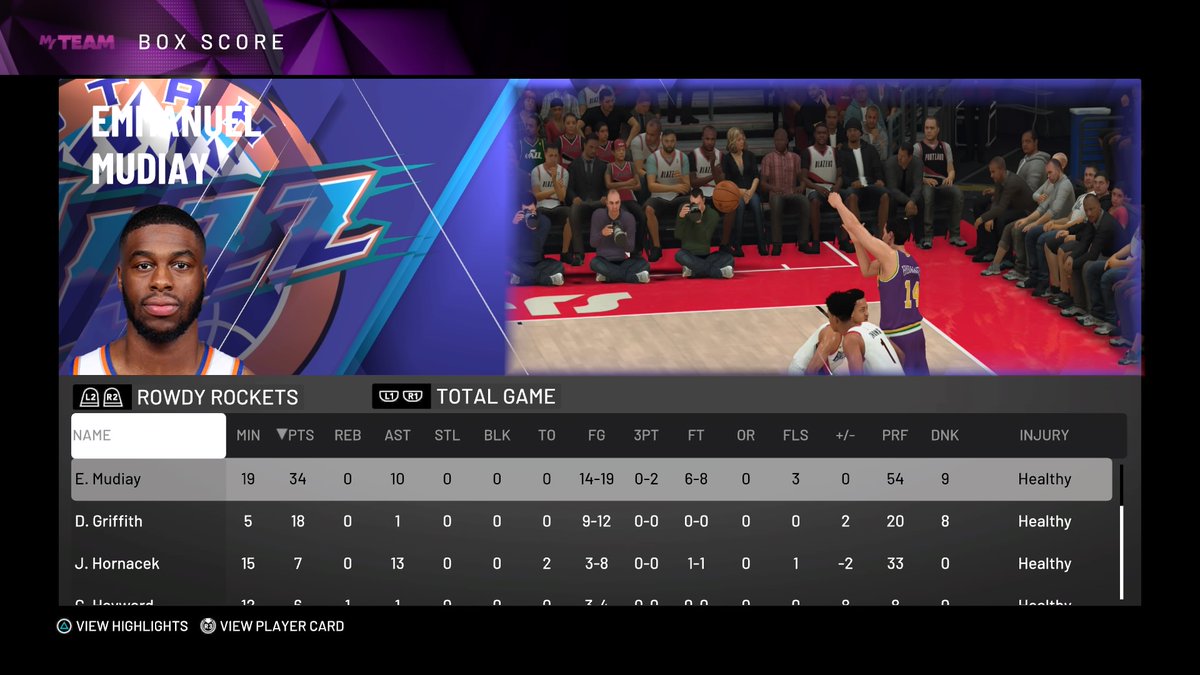 Mudiay with the dbl dbl #SpotlightSim #NBA2K19myteam #PS4share https://t.co/qjlKllIhsL