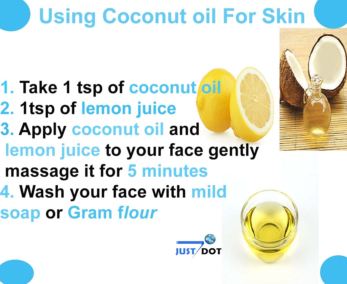 Justdot on Twitter "Using Coconut oil For Skin 😍 😍 😍 Take 1 tsp of
