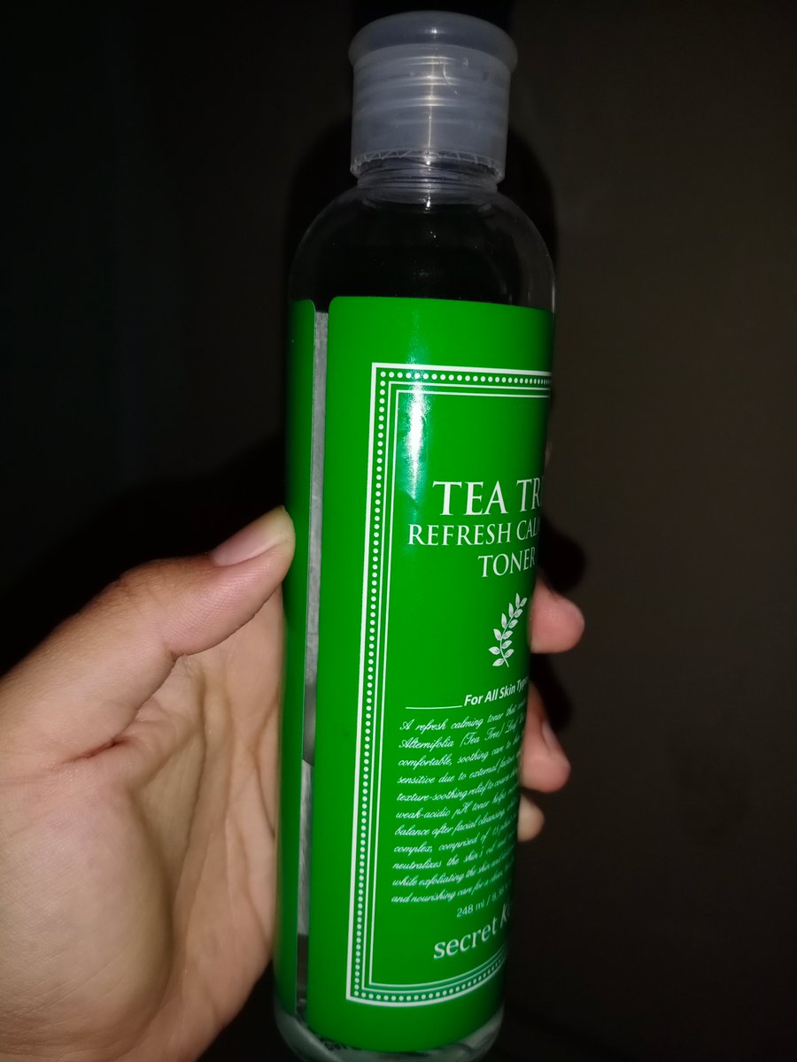 secret key tea tree refresh calming toner.
Kondisi udah terpakai 70%

30ribu exp.2022