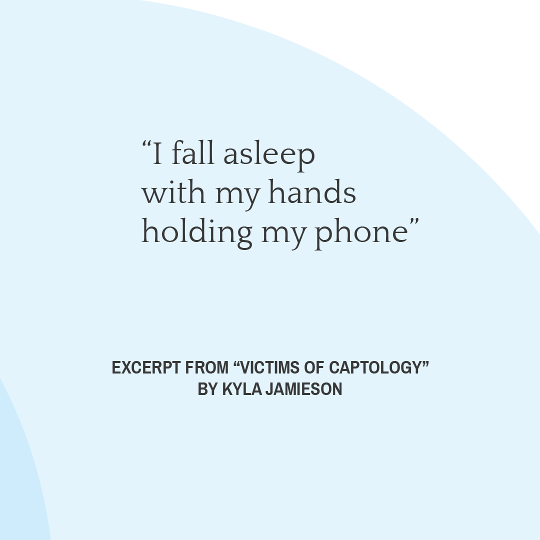 MaynardPoetry's tweet photo. Kyla Jamieson’s “Victims of Captology” sketches a brief night scene, emblematic of the narrator’s relationship to her phone. From our Fall 2018 issue: https://t.co/PaqAiINhUE
#poetry #readpoetry #TheMaynard #TMarchive #TMcontributors #TMWeeklyTheme #TMFall2018 https://t.co/IfcAeFe0ax