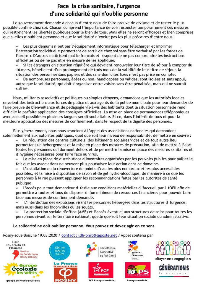 France Insoumise Rosny Firosny Twitter