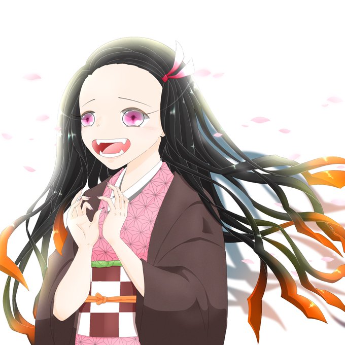 💩💩💩💩💩💩💩Nega超低浮上気味💩💩💩💩💩💩💩さんがTwitterに投稿した竈門禰豆子(鬼滅の刃)のイラスト。