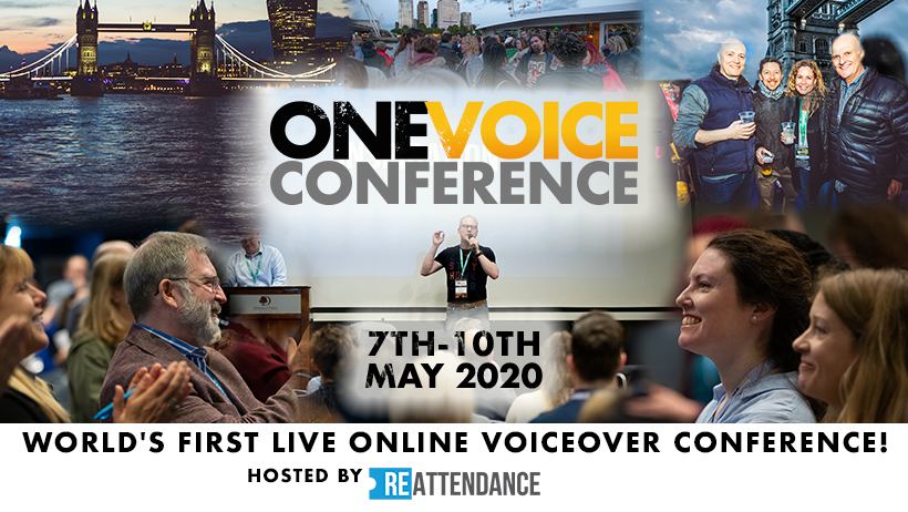OneVoiceConf's tweet photo. The last few weeks have been extremely uncertain, but we still want to bring the #voiceover community together somehow, even if we can't be together. 

So we've decided that if you can't come to us, then we'll come to you.

#OVC20 will still happen as a completely virtual event. https://t.co/dmcvzAcbqS