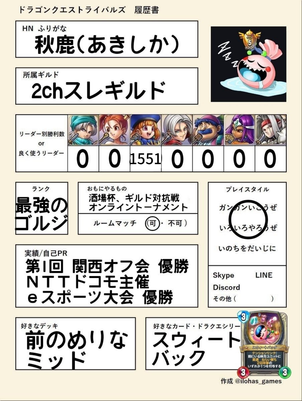 秋鹿 Akisika Dqr Twitter