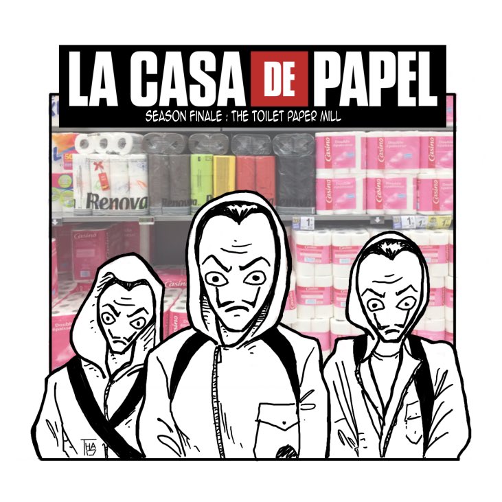 virtuallyt's tweet image. #Coronavirus: la casa de papel...